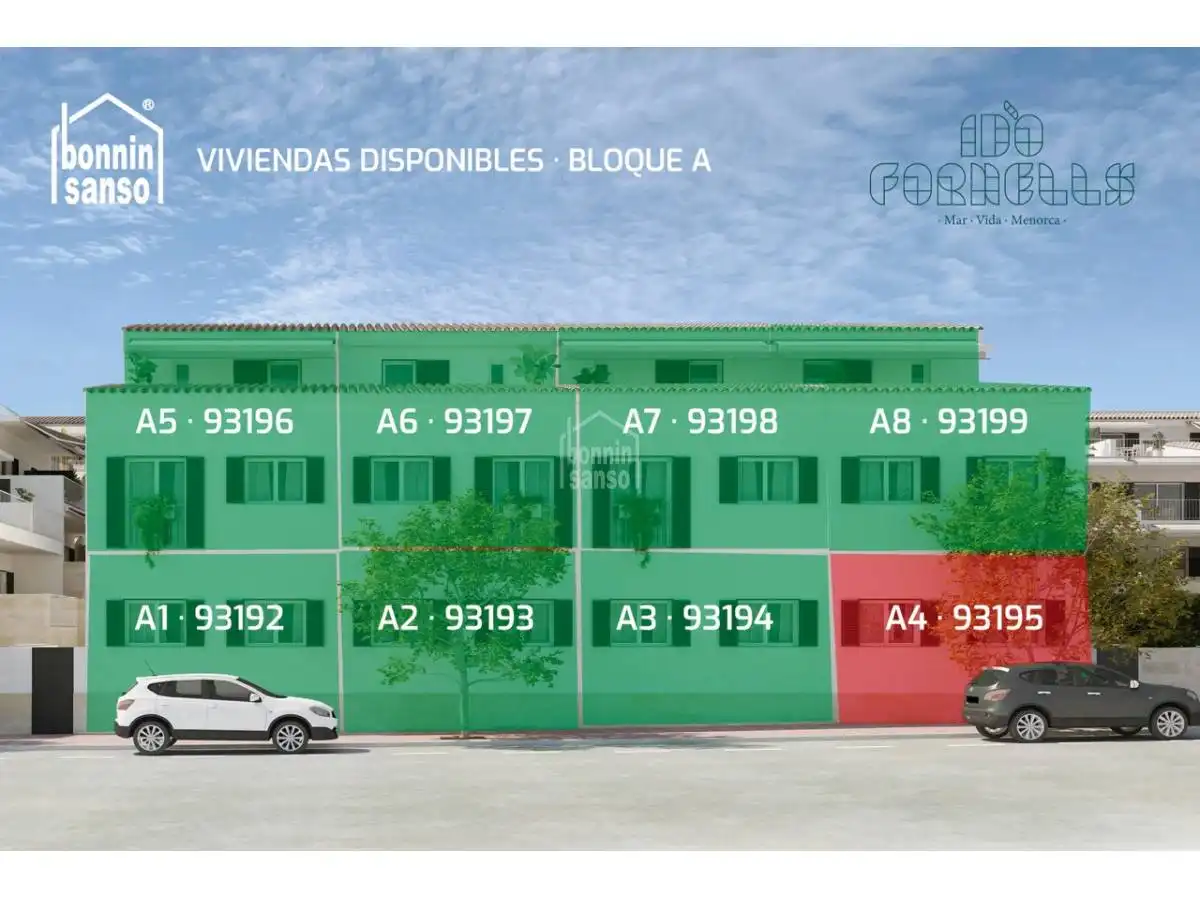 Parking de Apartamento en venta en Es Mercadal con Jardín privado, Terraza y Piscina