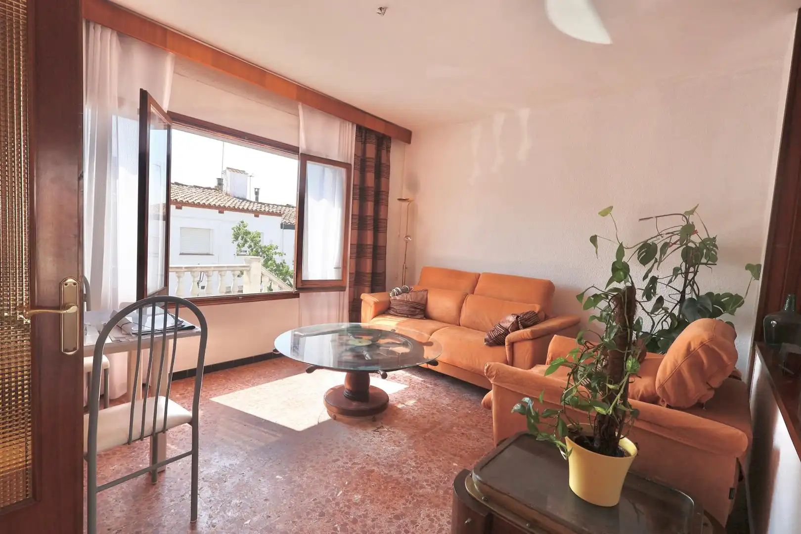 Sala de estar de Finca rústica en venta en Vidreres
