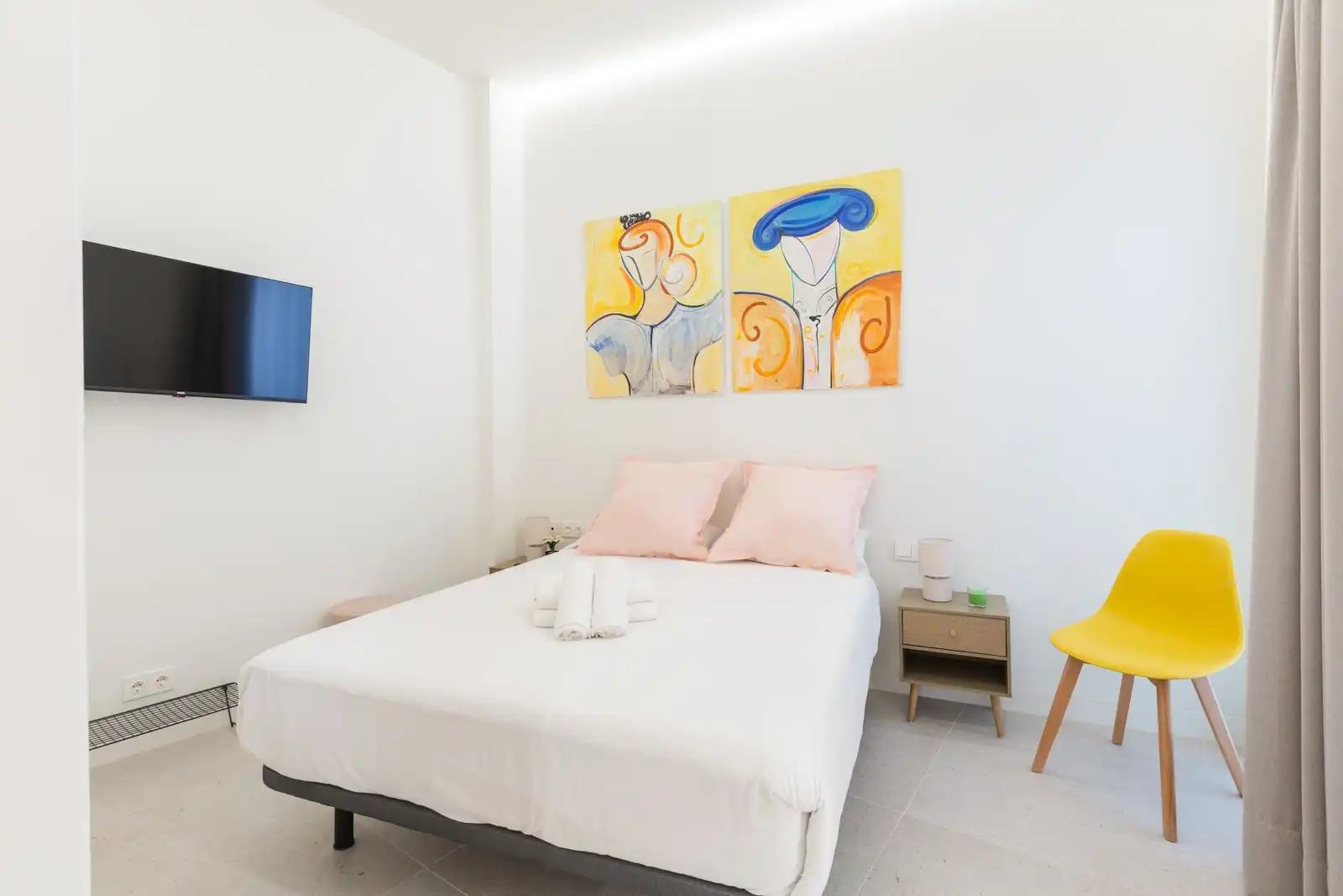 Schlafzimmer von Wohnung zum Verkauf in Málaga mit Klimaanlage, Heizung und Möbliert
