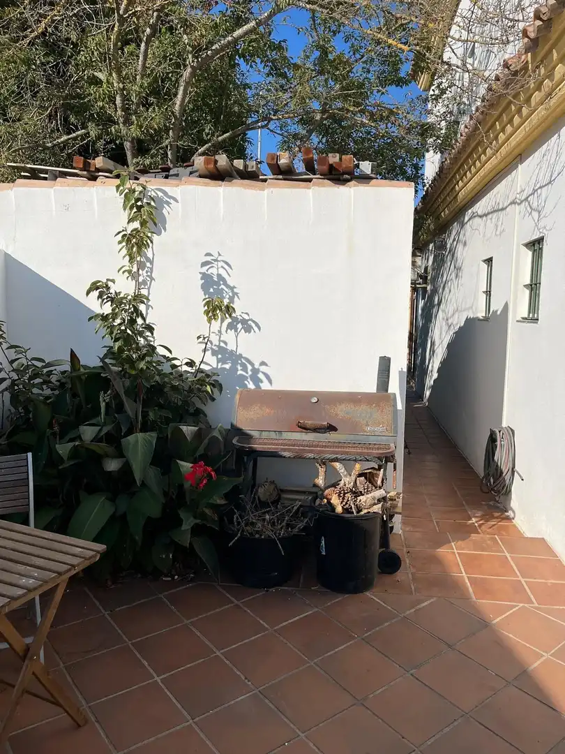 Jardí de Casa adosada en venda en El Puerto de Santa María amb Aire condicionat, Jardí privat i Parquet