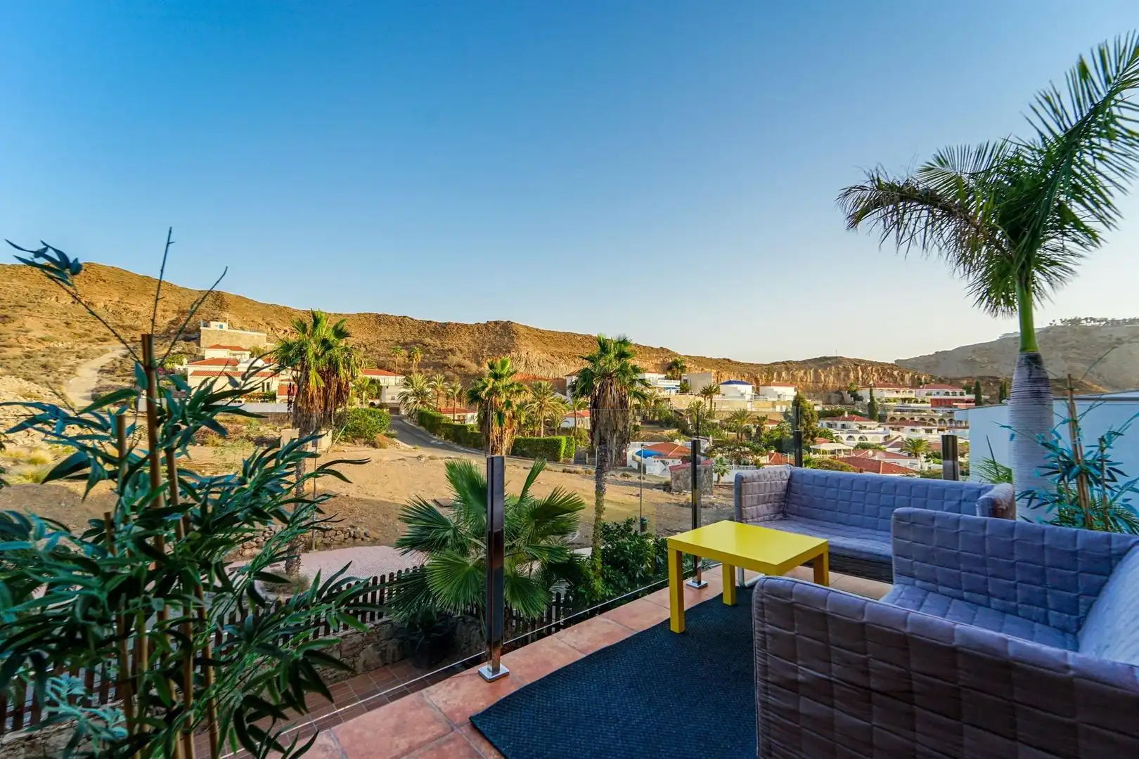 Terrassa de Casa o xalet en venda en Mogán amb Aire condicionat, Jardí privat i Terrassa