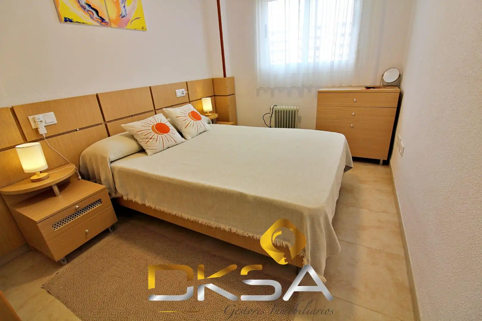 Bedroom of Apartments for rent in Oropesa del Mar / Orpesa  with Air Conditioner, Heating and Private garden