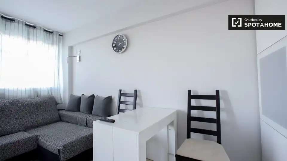 Sala d'estar de Pis de lloguer en Valencia amb Aire condicionat, Calefacció i Moblat