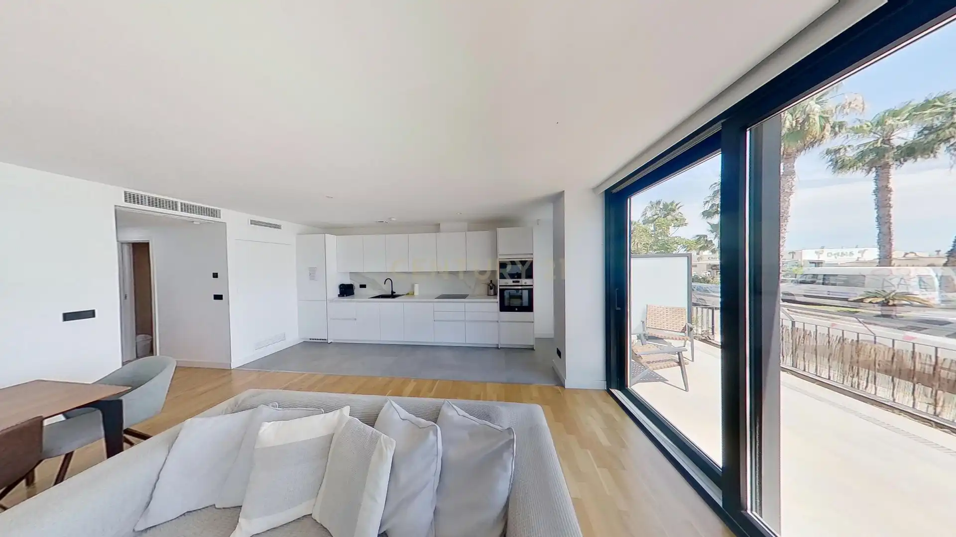 Sala de estar de Apartamento de alquiler en Málaga con Aire acondicionado, Lavadora y Microondas