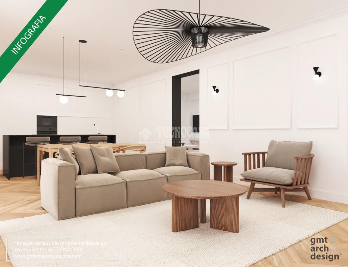 Living room of Flat for sale in  Madrid Capital  with Terrace