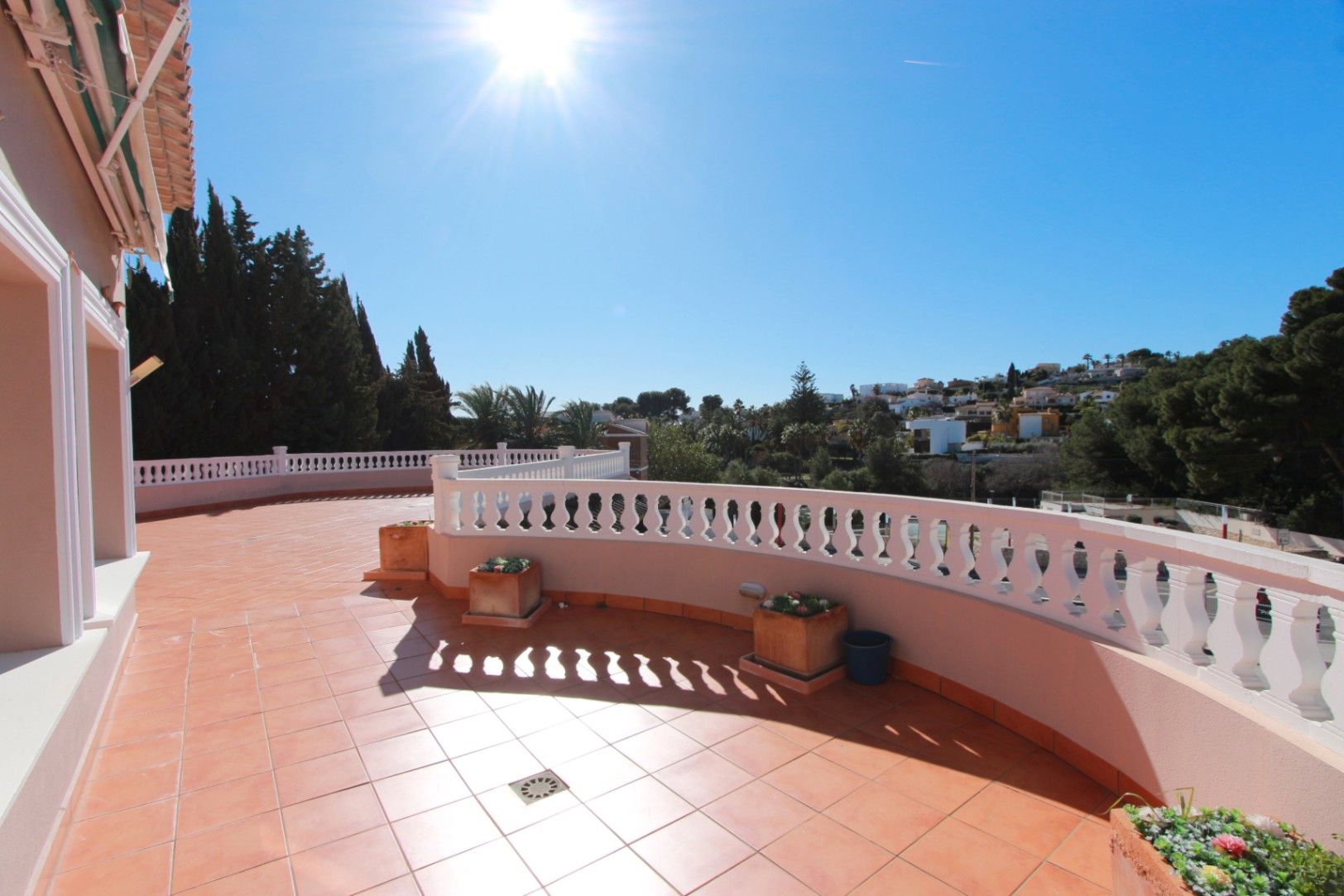 Terrasse von Dachboden zum Verkauf in Benissa mit Klimaanlage, Terrasse und Abstellraum