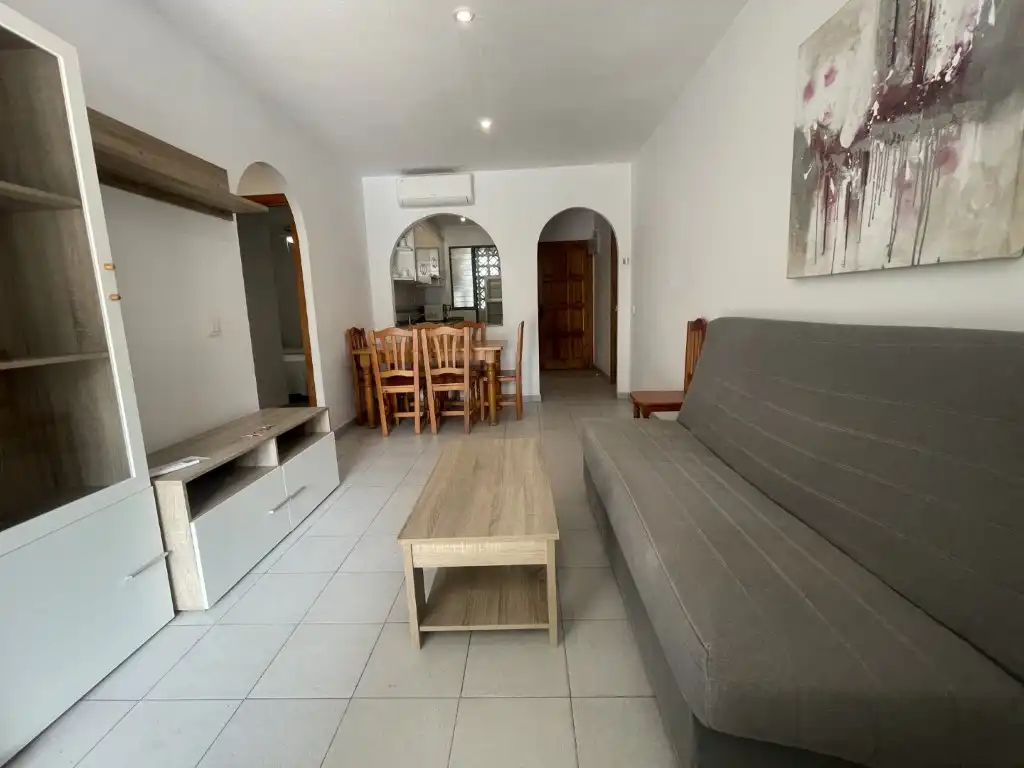 Living room of Apartments for sale in Vera  with Air Conditioner, Terrace and Furnished