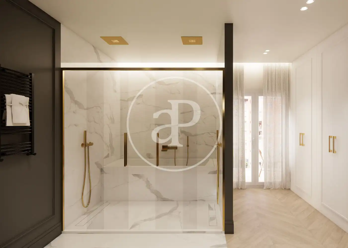 Bathroom of Flat for sale in Madrid  with Air Conditioner, Heating and Terrace