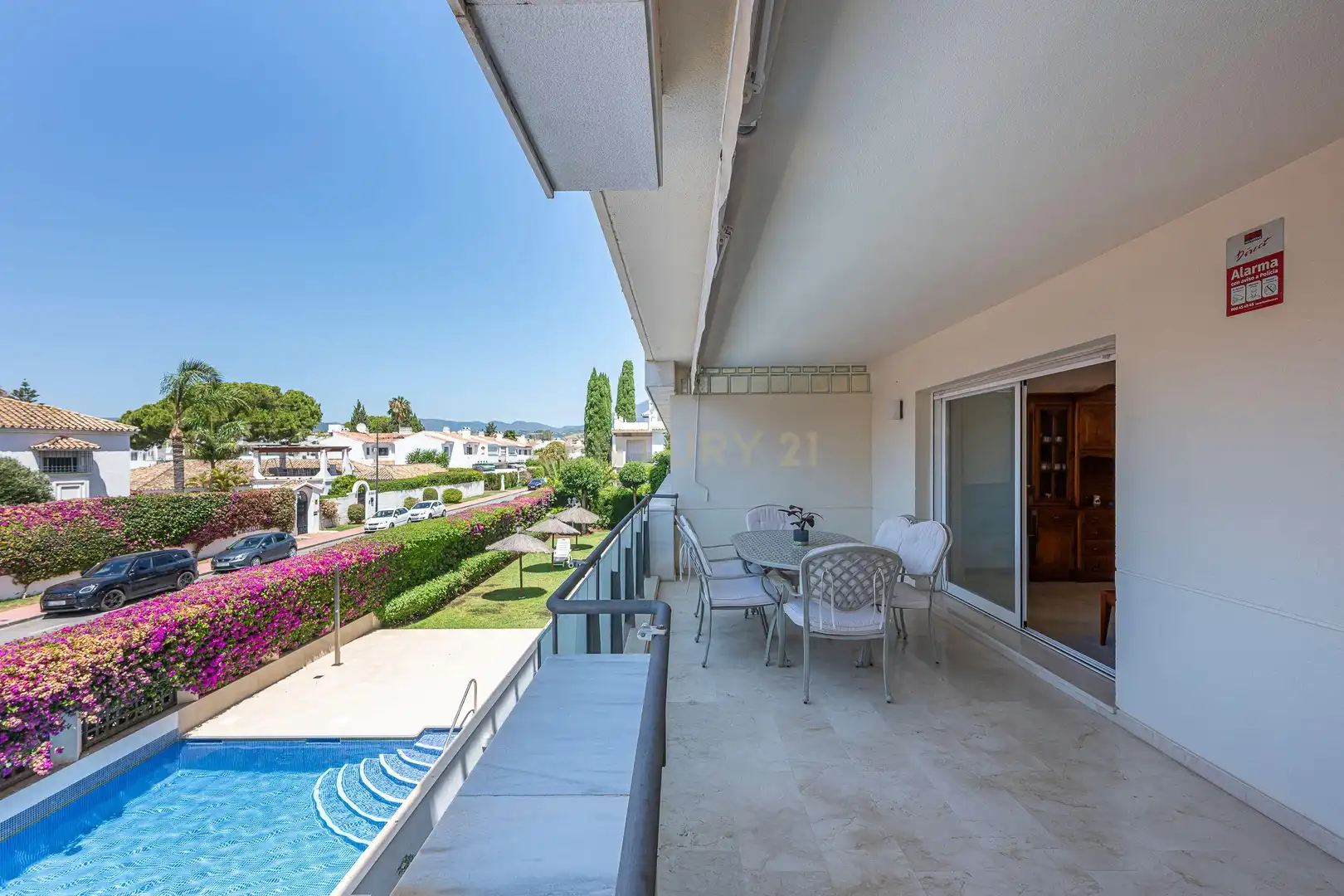 Terrace of Apartments for sale in Marbella  with Air Conditioner, Swimming Pool and Washing machine