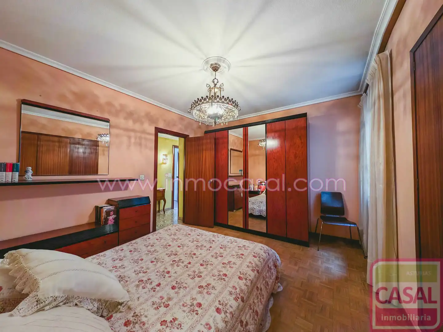 Bedroom of Flat for sale in Langreo  with Heating
