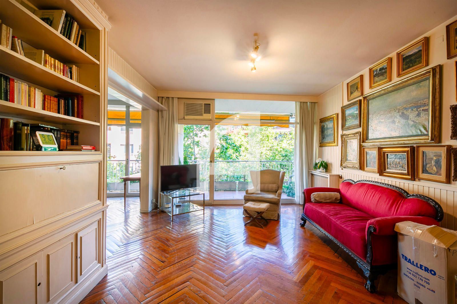 Sala d'estar de Pis en venda en  Barcelona Capital amb Aire condicionat, Calefacció i Terrassa