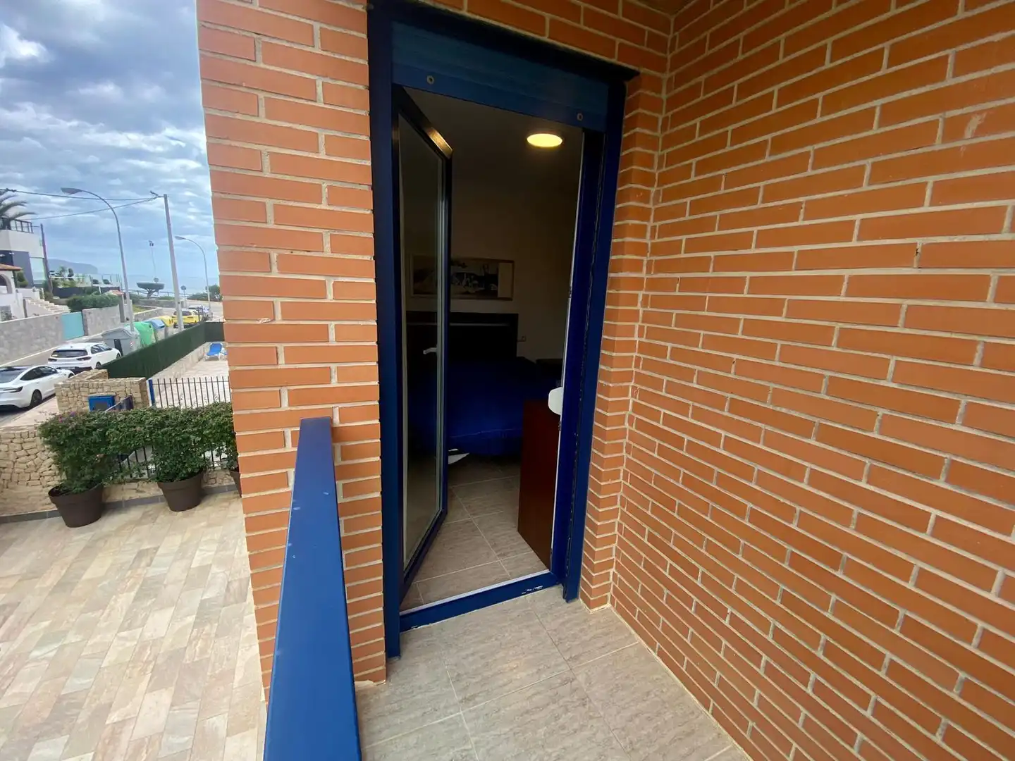 Terrasse von Wohnungen zum Verkauf in Calpe / Calp mit Klimaanlage, Heizung und Privatgarten