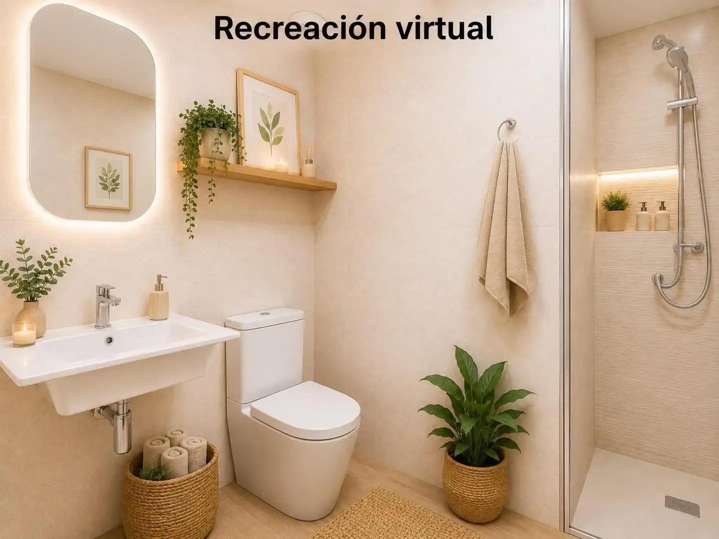 Baño de Ático en venta en Peñíscola / Peníscola con Calefacción, Jardín privado y Terraza