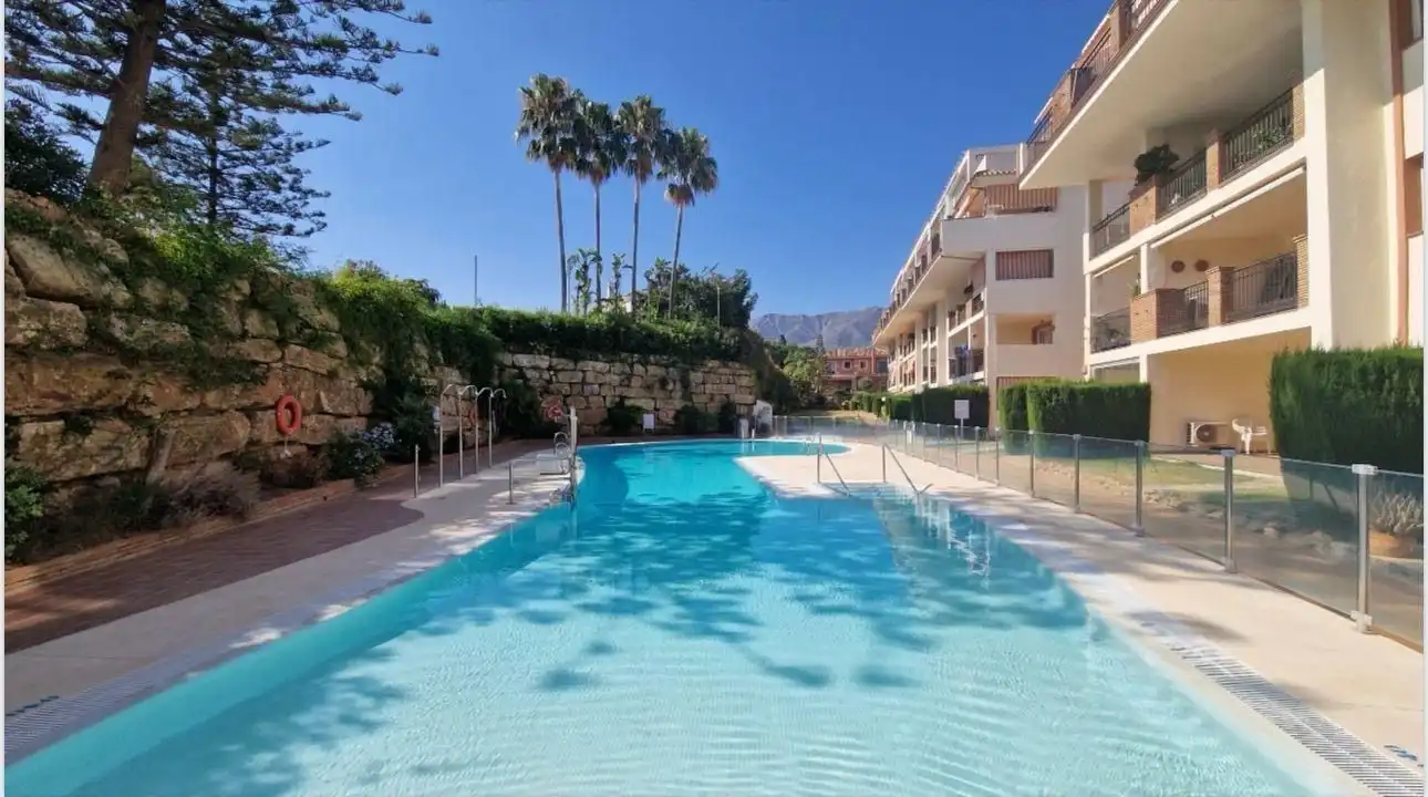 Vista exterior de Apartamento en venta en Mijas con Aire acondicionado, Calefacción y Jardín privado