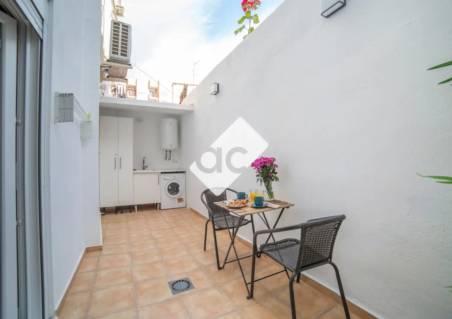Terrace of Flat for rent in Valencia  with Air Conditioner, Heating and Terrace