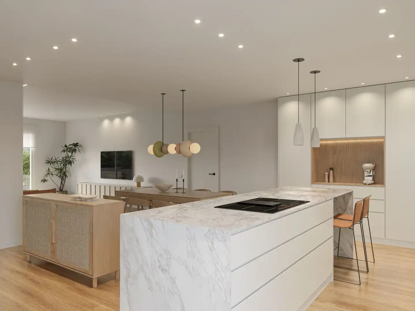Kitchen of Flat for sale in Barcelona  with Air Conditioner, Heating and Private garden