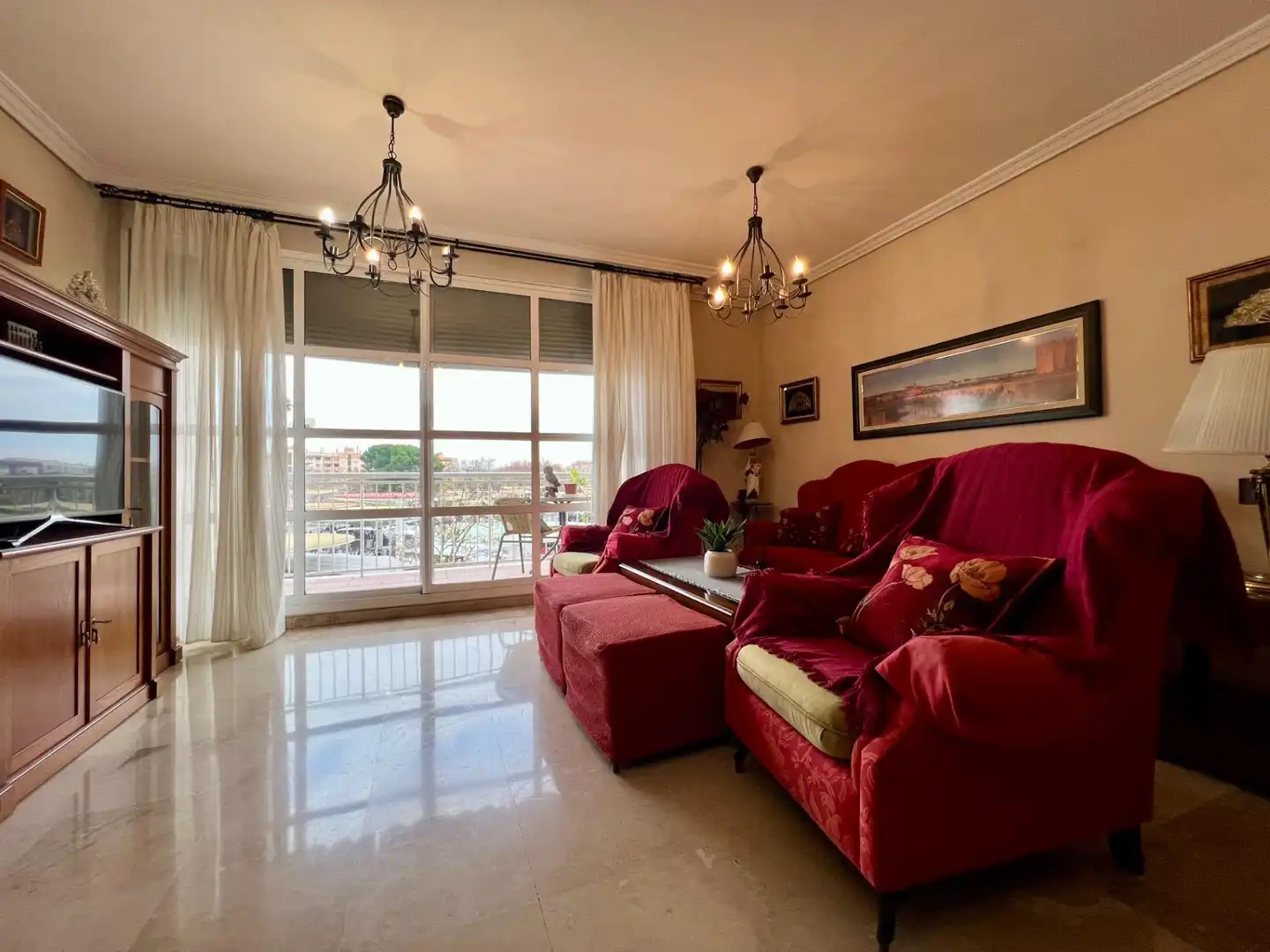 Living room of Flat for sale in  Córdoba Capital  with Air Conditioner, Private garden and Terrace