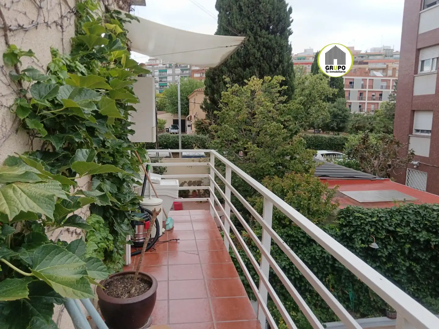 Terrasse von Dachboden zur Miete in Esplugues de Llobregat mit Klimaanlage, Heizung und Terrasse