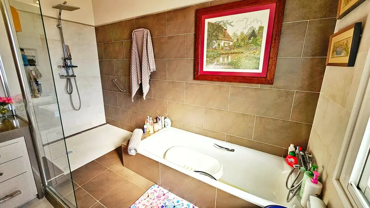 Baño de Casa o chalet en venta en Cañaveral de León con Aire acondicionado, Jardín privado y Terraza