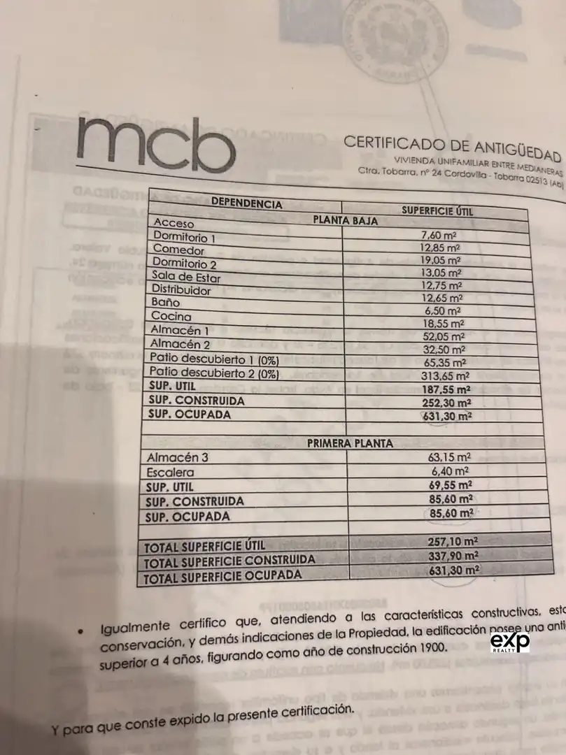 Casa adosada en venta en Tobarra con Jardín privado, Terraza y Trastero