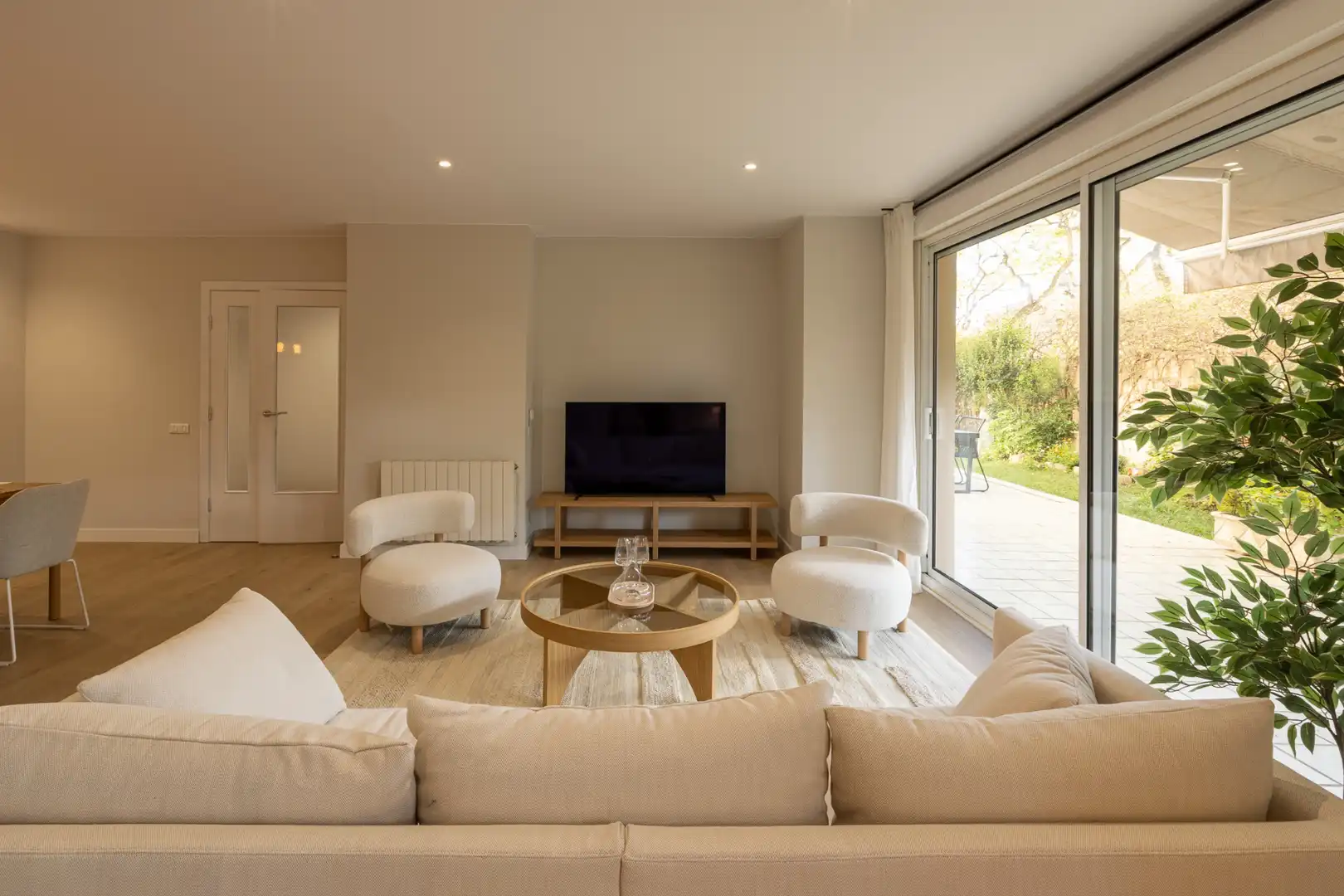 Wohnzimmer von Wohnung zum Verkauf in Badalona mit Klimaanlage, Heizung und Privatgarten