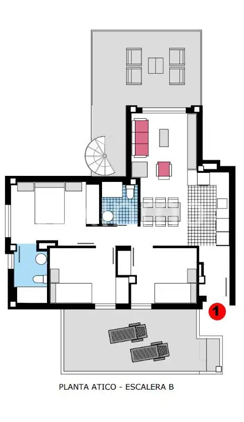 Penthouse mit Pool zum Verkauf in Las Marinas / Les Marines, imagen 4