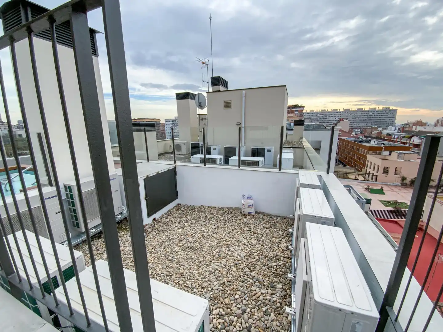 Terraza de Piso de alquiler en Barcelona con Aire acondicionado, Parquet y Balcón
