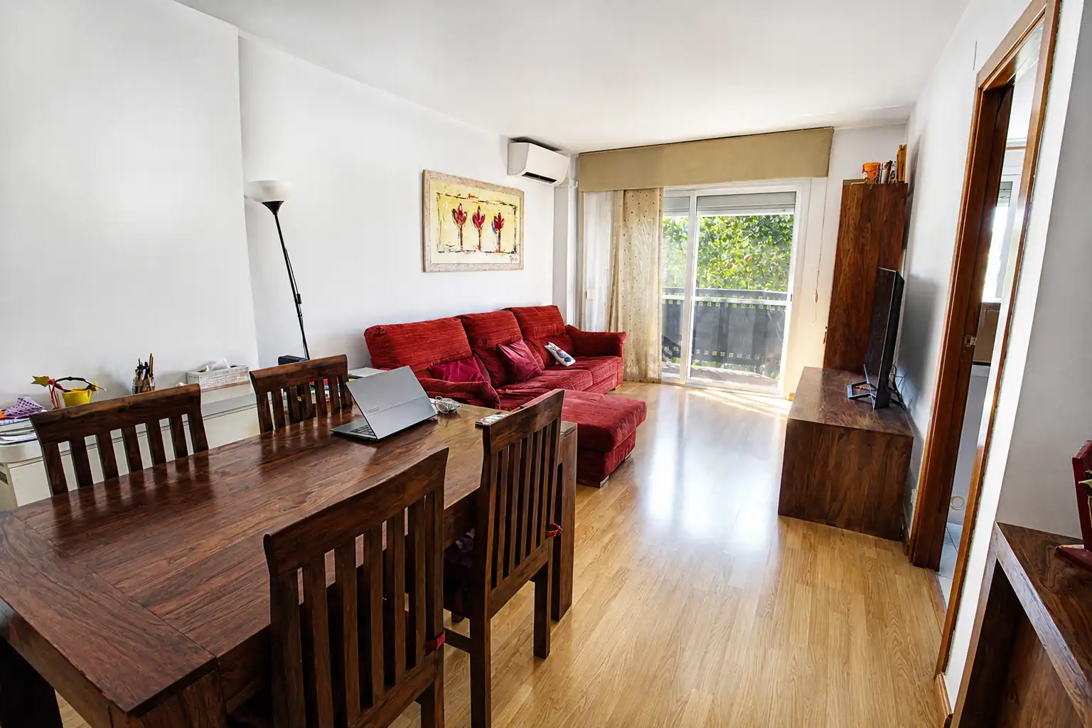 Sala d'estar de Pis en venda en Mollet del Vallès amb Aire condicionat, Calefacció i Parquet