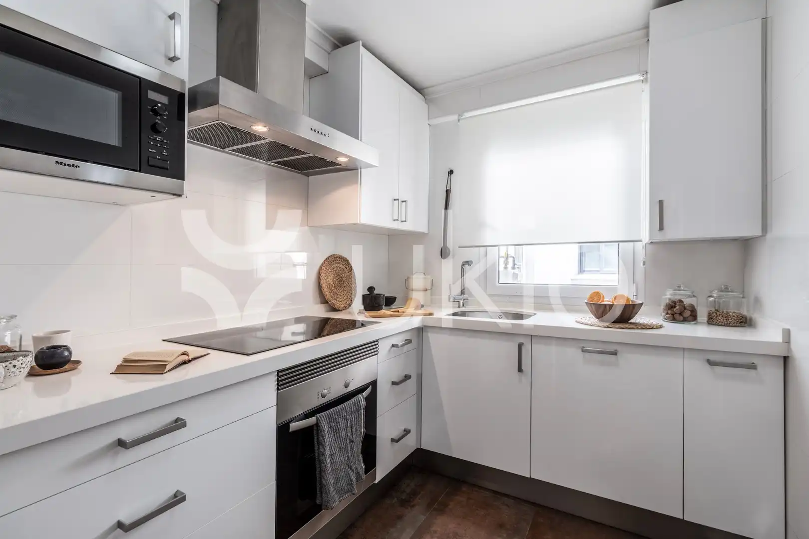 Cocina de Apartamento de alquiler en Madrid con Aire acondicionado, Calefacción y Terraza