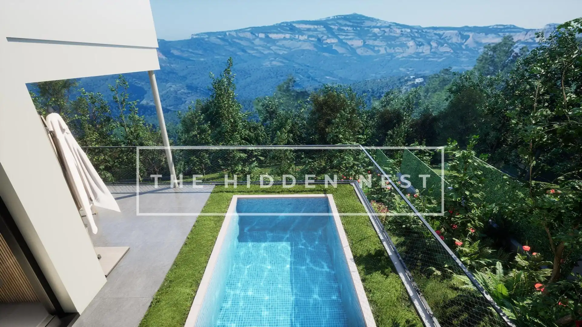 Piscina de Casa o xalet en venda en Matadepera