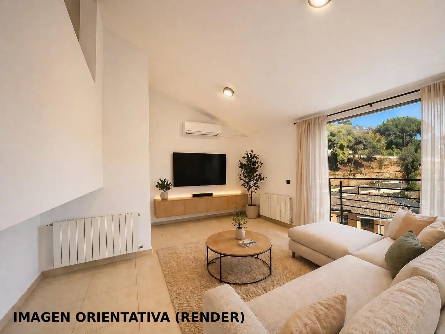 Wohnzimmer von Haus oder Chalet zum Verkauf in Dosrius mit Heizung und Privatgarten
