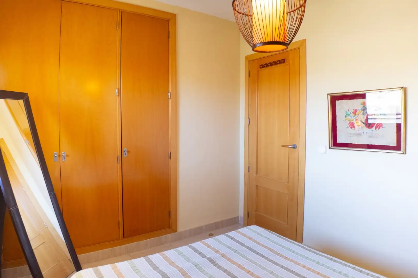 Schlafzimmer von Wohnung zum Verkauf in Villajoyosa / La Vila Joiosa mit Klimaanlage, Heizung und Privatgarten