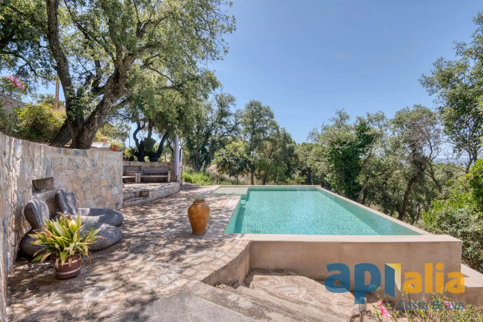 Garden of Houses for sale in Santa Cristina d'Aro  with Terrace and Swimming Pool