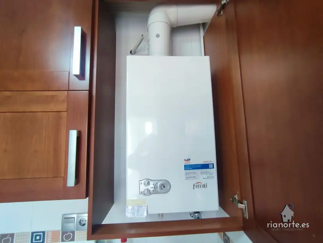 Kitchen of Flat for sale in Langreo  with Heating, Terrace and Storage room