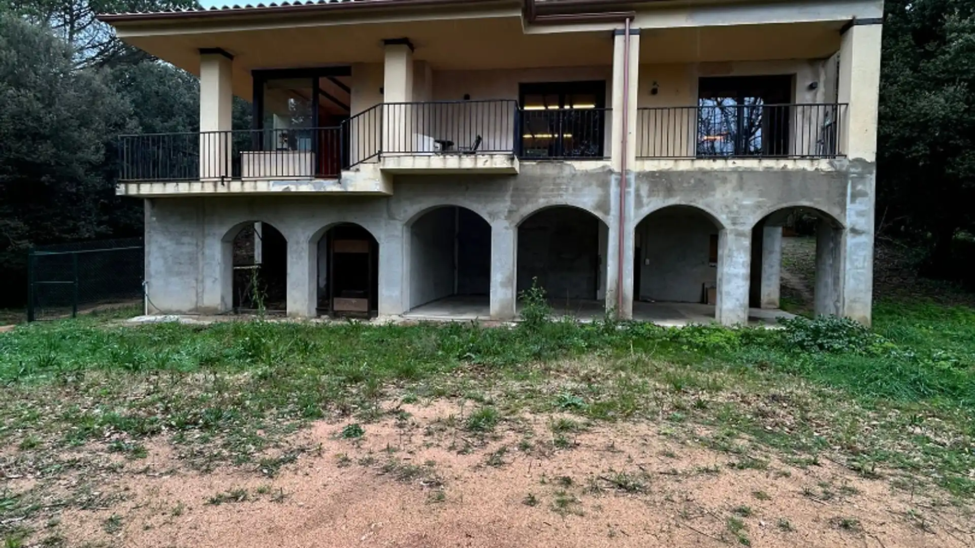 Exterior view of Houses for sale in Sant Aniol de Finestres  with Air Conditioner, Heating and Private garden