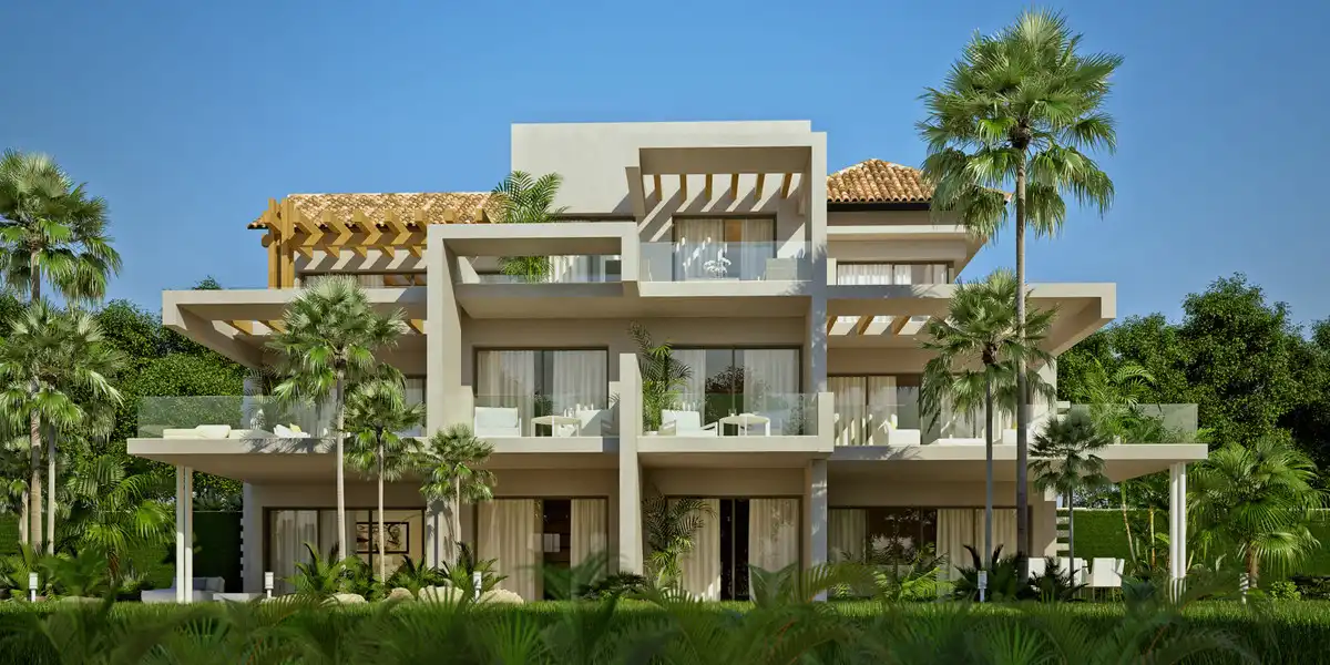 Vista exterior de Planta baixa en venda en Benahavís amb Jardí privat, Terrassa i Piscina
