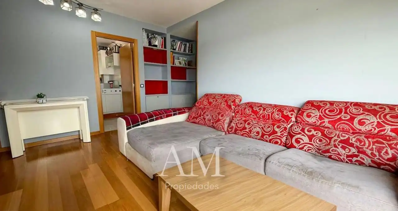 Sala d'estar de Pis en venda en Vigo  amb Calefacció, Traster i Moblat