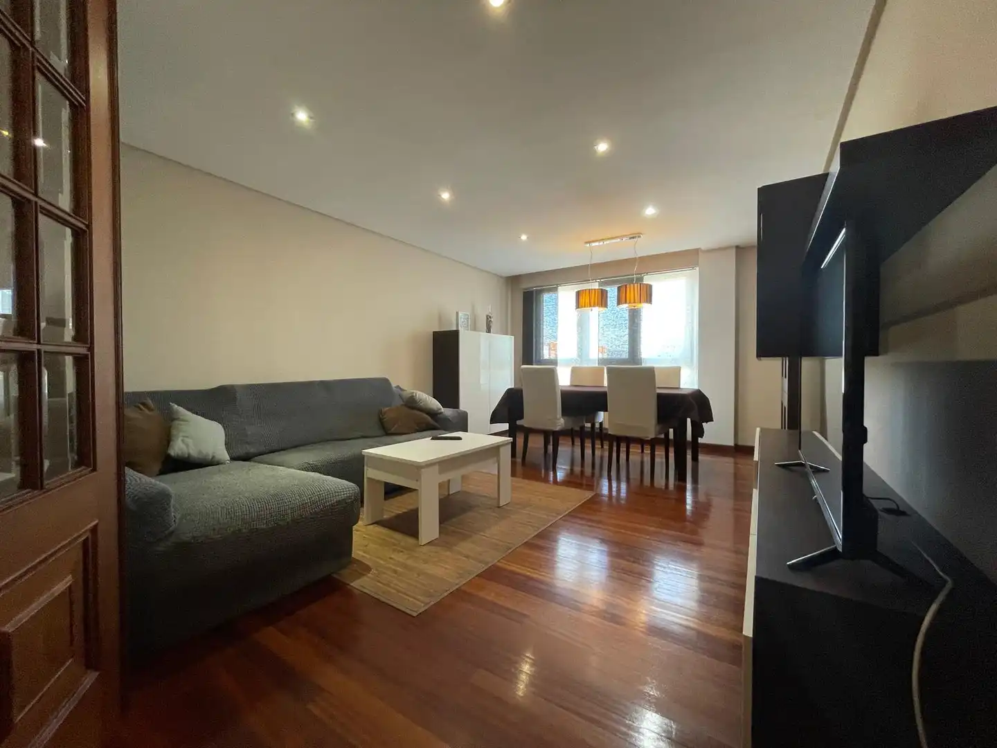 Living room of Flat for sale in Ferrol  with Heating, Storage room and Furnished