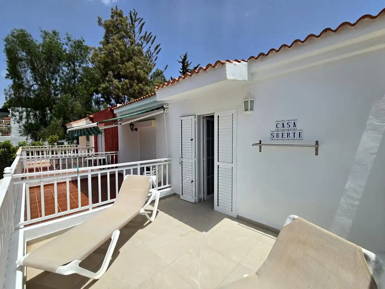 Terraza de Dúplex de alquiler en San Bartolomé de Tirajana con Terraza, Amueblado y Piscina comunitaria