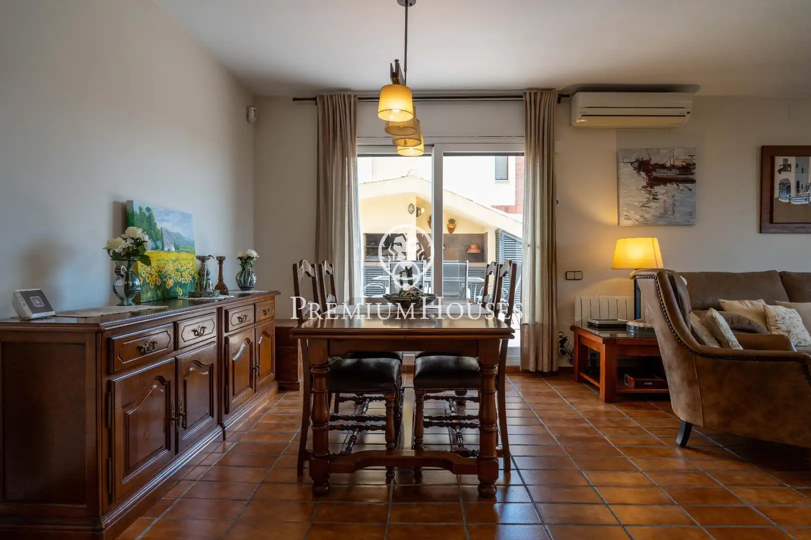 Dining room of Houses for sale in Calafell  with Air Conditioner, Heating and Private garden