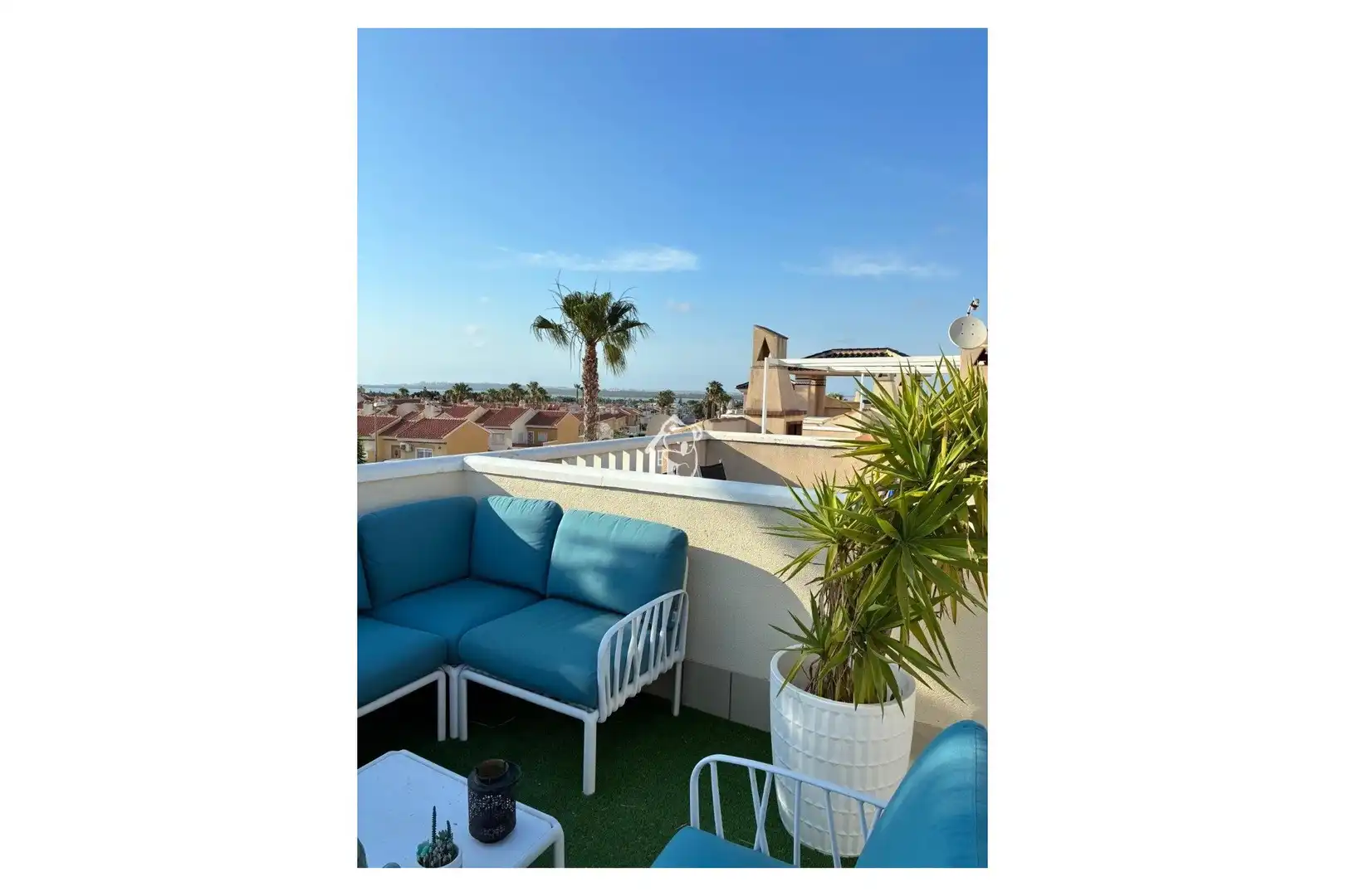 Terraza de Apartamento de alquiler en Rojales con Aire acondicionado, Jardín privado y Terraza