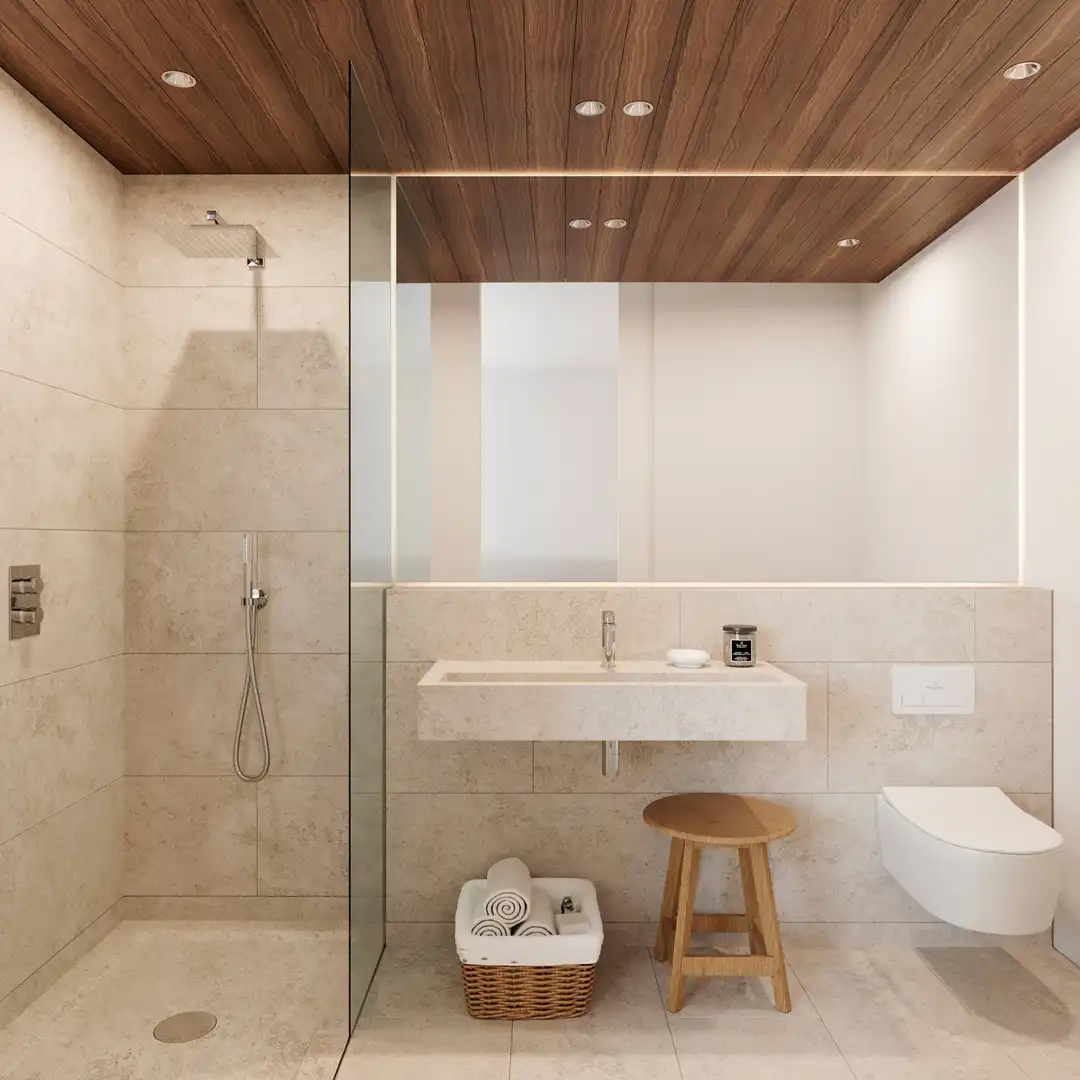Baño de Planta baja en venta en Estepona con Aire acondicionado, Calefacción y Jardín privado