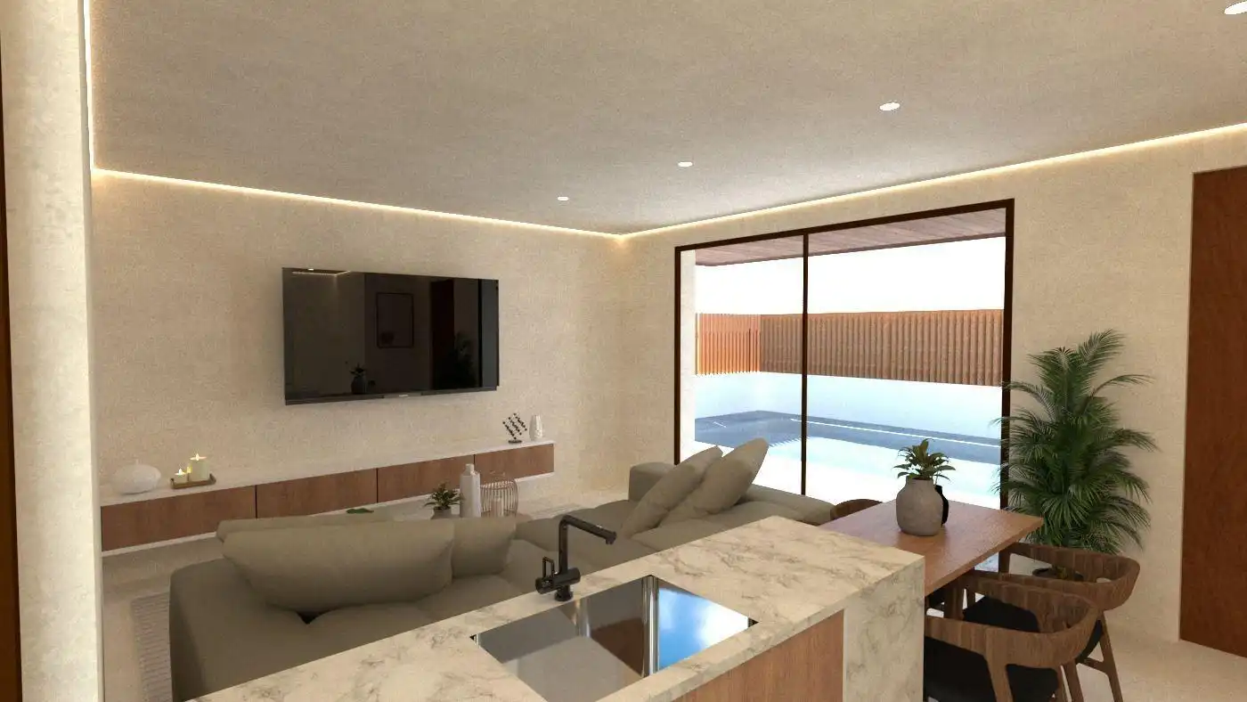 Sala d'estar de Casa o xalet en venda en Fortuna amb Terrassa i Piscina