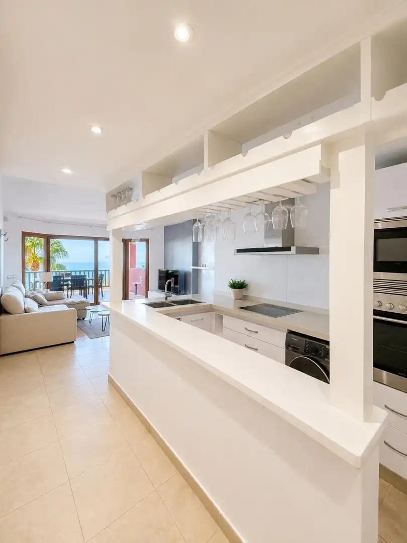 Cocina de Apartamento en venta en Benalmádena con Aire acondicionado, Jardín privado y Terraza