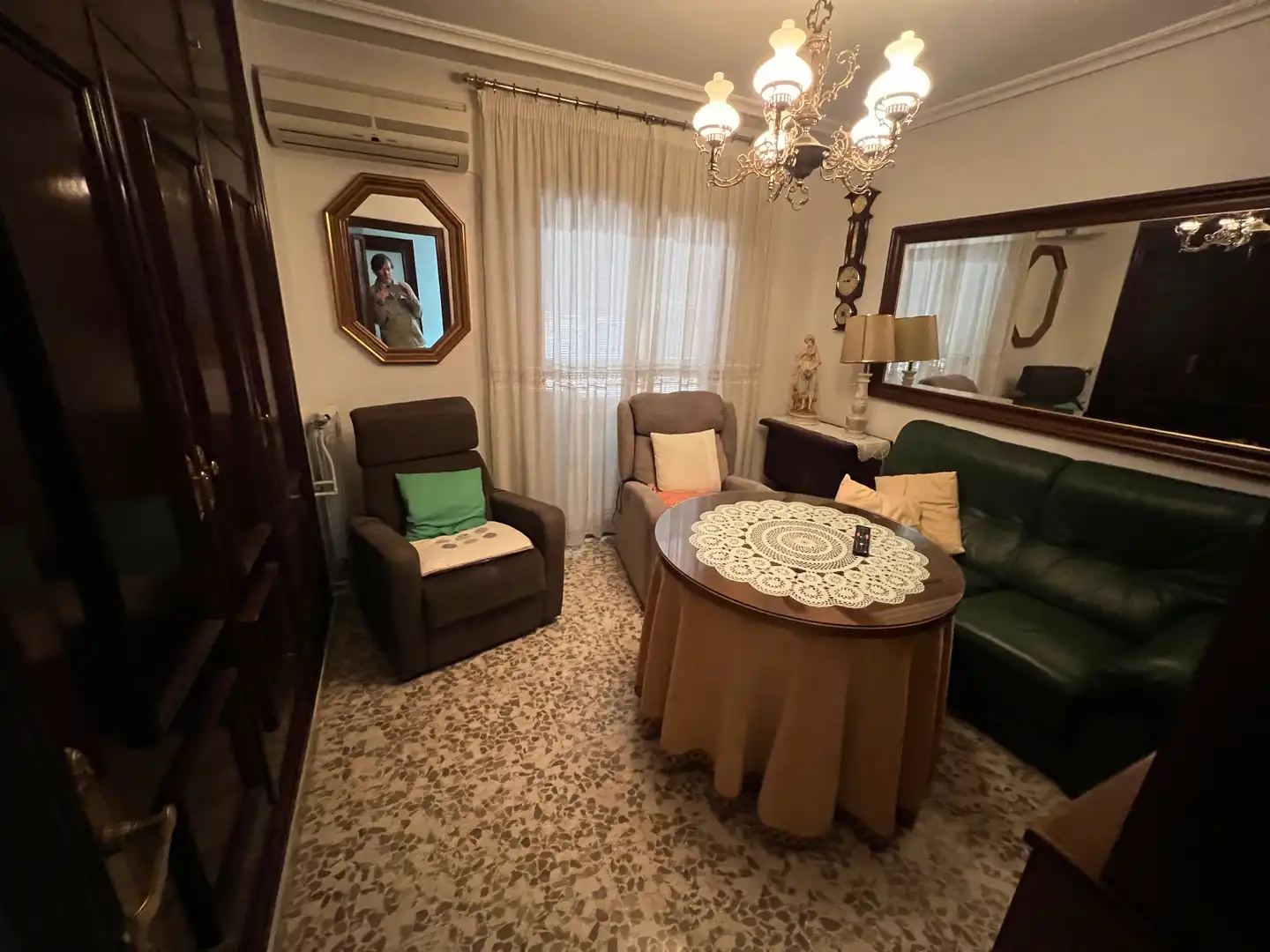 Living room of Flat for sale in Jaén  with Air Conditioner, Heating and Furnished