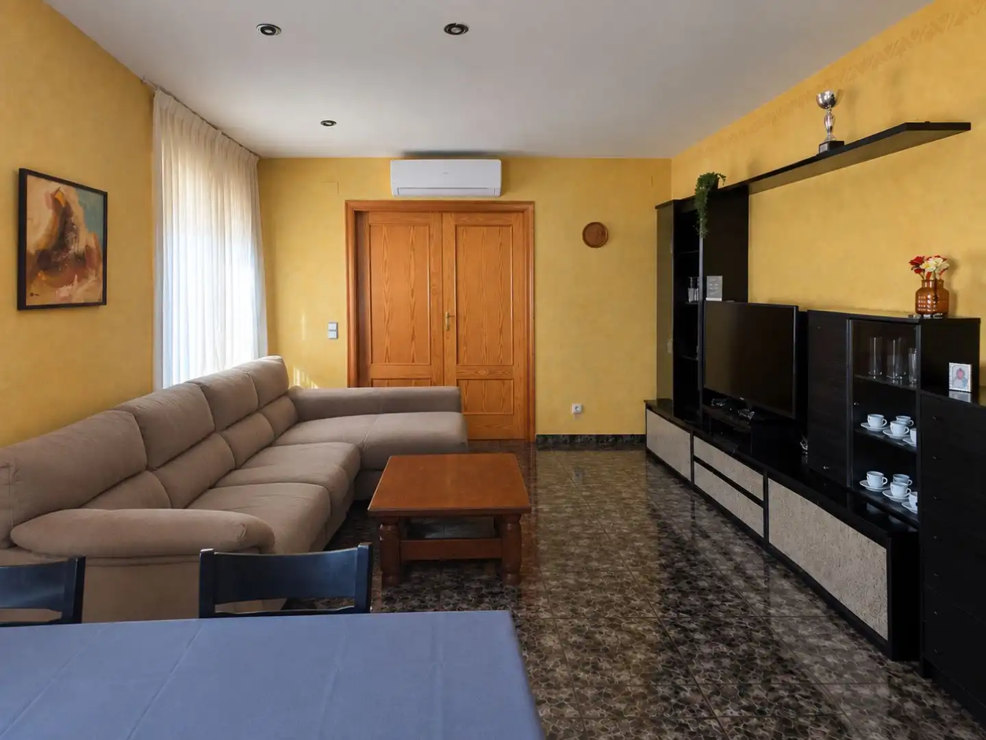Wohnzimmer von Haus oder Chalet zum Verkauf in Sant Jaume d'Enveja mit Klimaanlage, Terrasse und Balkon