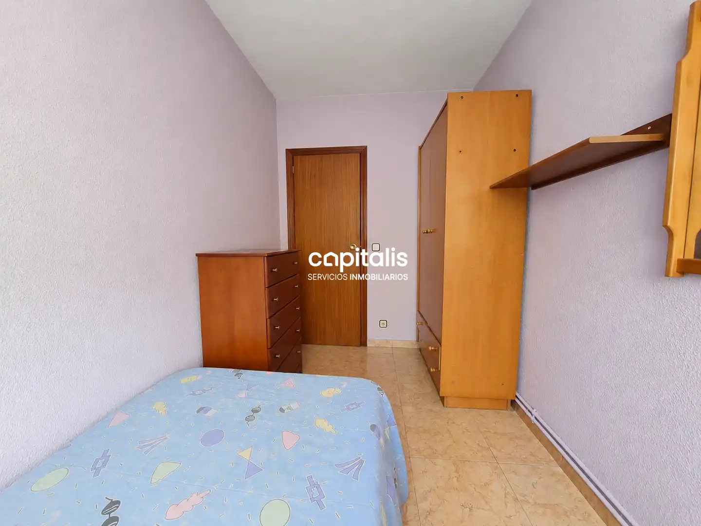 Schlafzimmer von Wohnung zur Miete in Madrid mit Klimaanlage und Heizung