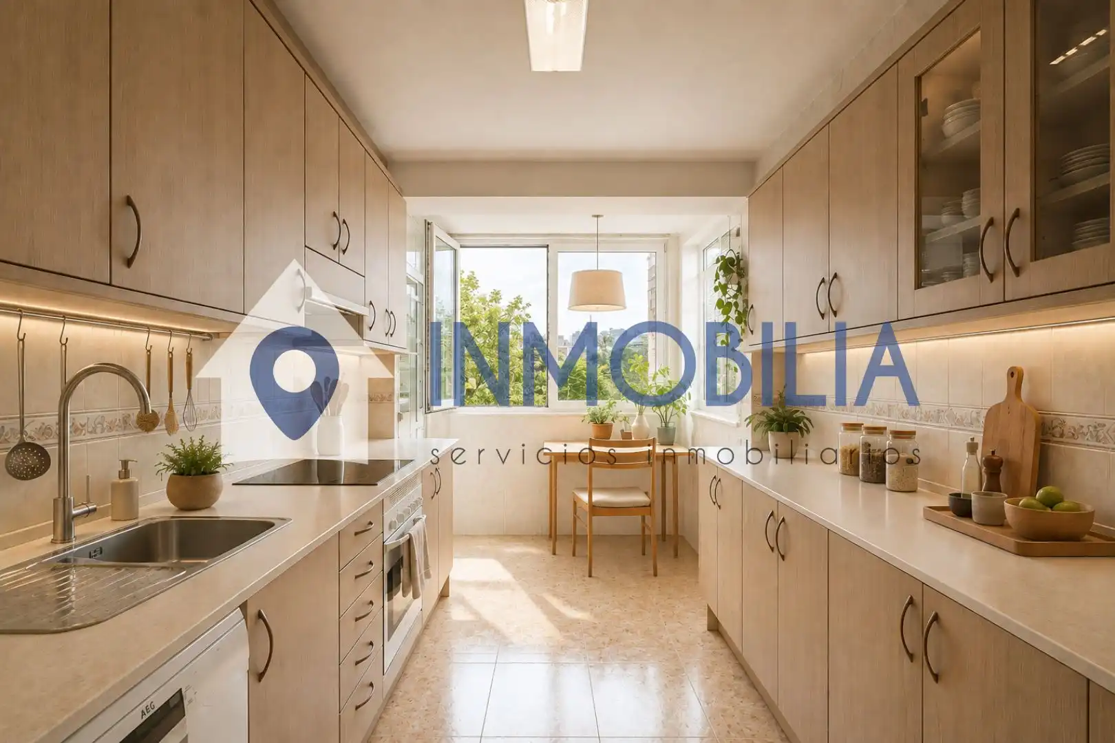 Küche von Wohnung zum Verkauf in Madrid mit Klimaanlage, Heizung und Terrasse