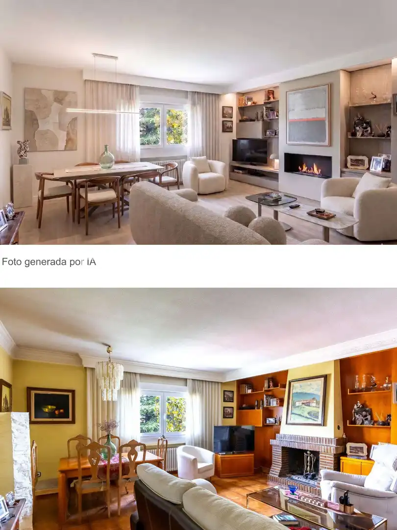 Sala de estar de Casa o chalet en venta en La Moraleja con Calefacción, Jardín privado y Parquet