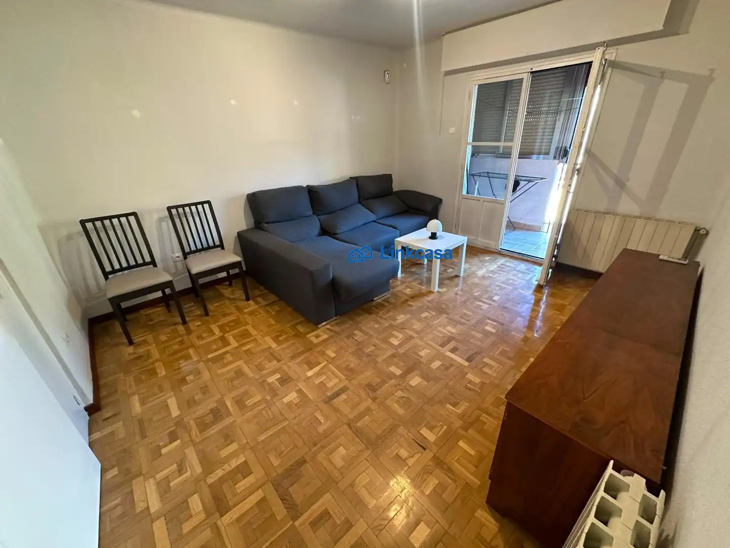 Sala de estar de Piso en venta en Madrid con Calefacción, Parquet y Terraza